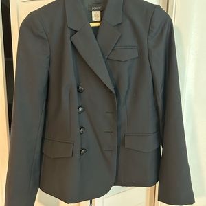 J Crew 100% wool black blazer Size 6
